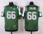 nike new york jets #66 colon green elite jerseys