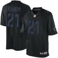 Men's Nike Dallas Cowboys #21 Ezekiel Elliott Black Impact Limited NFL Jerseys
