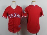 youth mlb texas rangers blank red jerseys [2014 new]