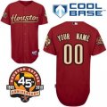 customize mlb houston astros jersey red road cool base 45th anni