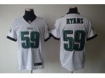 nike nfl philadelphia eagles #59 ryans elite white jerseys