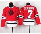 youth nhl jerseys chicago blackhawks #7 seabrook red[the skeleto