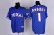 mlb texas rangers #1 andrus blue jerseys [cool base 40th anniver