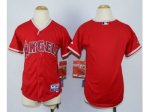 Youth MLB Los Angeles Angels Blank Red jerseys