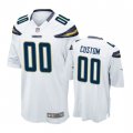 Los Angeles Chargers #00 Custom White Nike Game Jersey - Men's