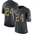 men nike oakland raiders #24 marshawn lynch black salute to service 2016 stitched nfl limited jersey