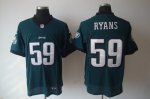 nike nfl philadelphia eagles #59 ryans elite green jerseys