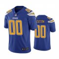 Los Angeles Chargers #00 Men's Royal Custom Color Rush Limited Jersey