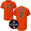 Men mlb houston astros #2 Alex Bregman orange majestic flexbase authentic collection With Houston Astros Strong jerseys
