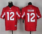 nike nfl arizona cardinals #12 brown elite red jerseys