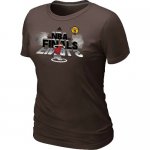 women miami heat 2012 eastern conference champions brown T-Shirt