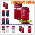 Basketball Washington Wizards All Players Option Authentic Icon Edition Jersey- Player Style