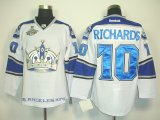 nhl los angeles kings #10 richards white and blue jerseys [2012