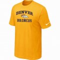 Denver Broncos T-Shirts Yellow