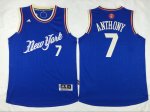 nba new york knicks #7 carmelo anthony blue 2016 new jerseys [Ch