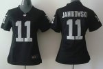 nike women nfl oakland raiders #11 janikowski black jerseys