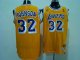 Basketball Jerseys los angeles lakers #32 johnson m&n yellow[swi