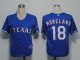 Baseball Jerseys texas rangers #18 moreland blue(cool base)