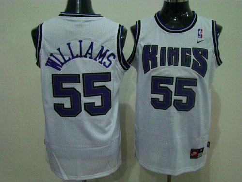 Basketball Jerseys sacramento kings #55 williams white