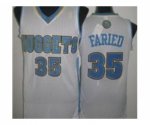 nba denver nuggets #35 faried white jerseys