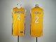Basketball Jerseys los angeles Lakers #2 fisher yellow[revolutio
