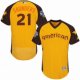 men's majestic toronto blue jays #21 roger clemen's yellow 2016 all star american league bp authentic collection flex base mlb jerseys