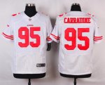 nike san francisco 49ers #95 carradine white elite jerseys