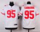 nike san francisco 49ers #95 carradine white elite jerseys