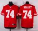 nike san francisco 49ers #74 staley red elite jerseys