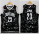 nba cleveland cavaliers #23 lebron james black city light stitched jerseys