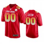 Pittsburgh Steelers #00 2019 Pro Bowl Custom Jersey Red