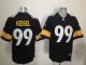 nike nfl pittsburgh steelers #99 keisel black jerseys [game]