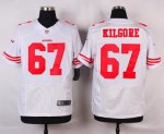 nike san francisco 49ers #67 kilgore white elite jerseys