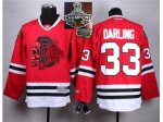 NHL Chicago Blackhawks #33 Darling Red(Red Skull) 2014 Stadium S