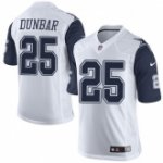nike nfl dallas cowboys #25 lance dunbar white rush limited jerseys