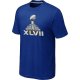 NFL Super Bowl XLVII Logo Blue T-Shirt