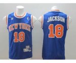 nba new york knicks #18 jackson blue jerseys