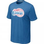 nba los angeles clippers big & tall primary logo L.blue T-Shirt