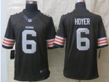 nike nfl cleveland browns #6 hoyer brown [nike Limited]