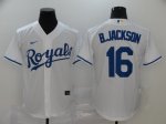 Men's Kansas City Royals #16 Bo Jackson White 2020 Stitched Baseball Jersey