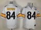 nike nfl pittsburgh steelers #84 brown white jerseys [game]