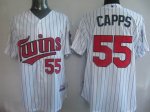 Baseball Jerseys minnesota twins #55 capps white