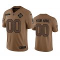 New York Giants Active Player Custom 2023 Brown Salute To Setvice Limited Football Stitched Jersey