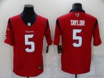 Football Houston Texans #5 Tyrod Taylor Red Stitched Vapor Untouchable Limited Jersey