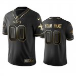 Football New Orleans Saints Custom black golden edition jersey