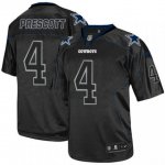 Men's Nike Dallas Cowboys #4 Dak Prescott Black Lights Out Elite NFL Jerseys