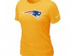Women New England Patriots Yellow T-Shirts