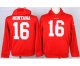 nike nfl san francisco 49ers #16 joe montana red [pullover hoode
