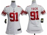 nike women nfl new york giants #91 tuck white jerseys