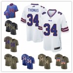Football Buffalo Bills #34 Thurman Thomas Jersey